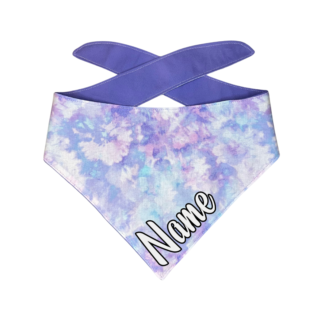 Purple Tie Dye Bandana