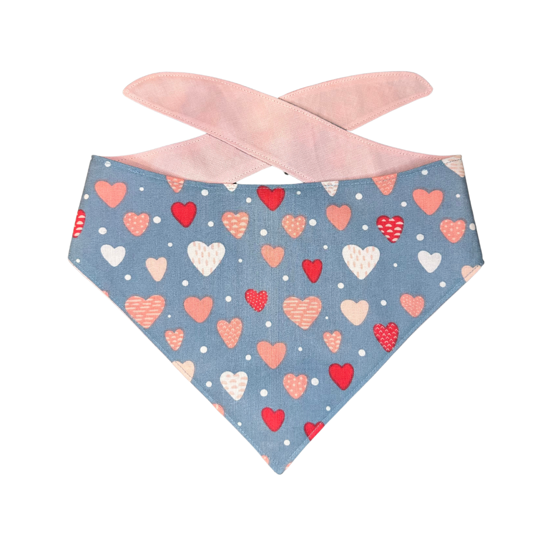 Scattered Pink Hearts Bandana